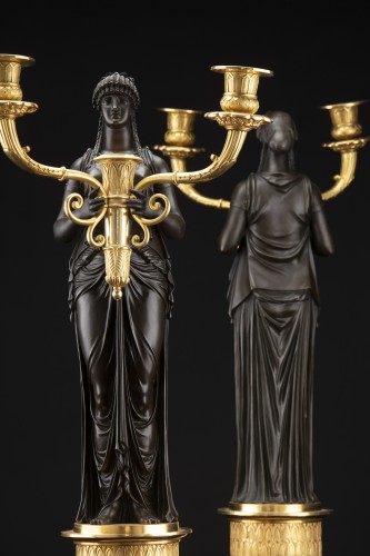 Antiquités - Empire bronze Candelabra attr. to P. P. Thomire