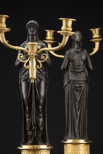 Antiquités - Empire bronze Candelabra attributed to P. P. Thomire