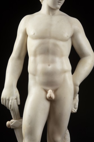 Sculpture Sculpture en Marbre - David - Italie XIXe siècle