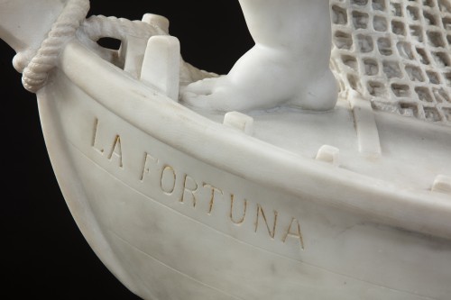 “La Fortuna” sculpture in statuare marble - 