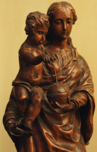 Vierge à l'Enfant de l'école italo-flamande vers 1700 - La Sculpture Françoise