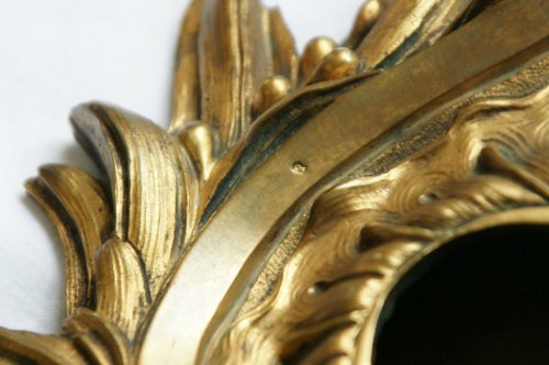 Cartel en bronze doré d'or moulu d'époque Louis XV - Mécanisme du XIXe - 