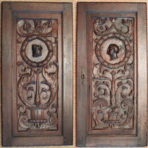 French Renaissance Wood Panels, Circa 1550