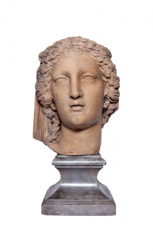 Neoclassical Terracotta Head Of A Woman Attributed To Bartolomeo Cavaceppi