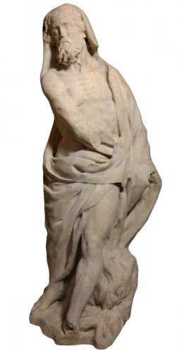 Statue allégorique de l'Hiver en marbre vers 1700