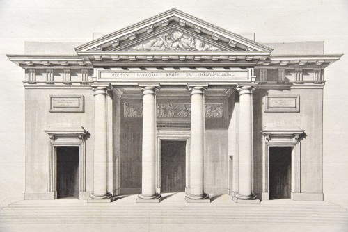 Paintings & Drawings  - Elevation of Saint-Philippe-du-Roule, Chalgrin and workshop circa 1774