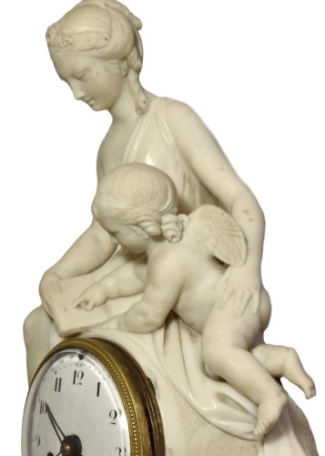 18th century - Marble mantelclock attributed to Ignace or Joseph Broche circa 1780-1790