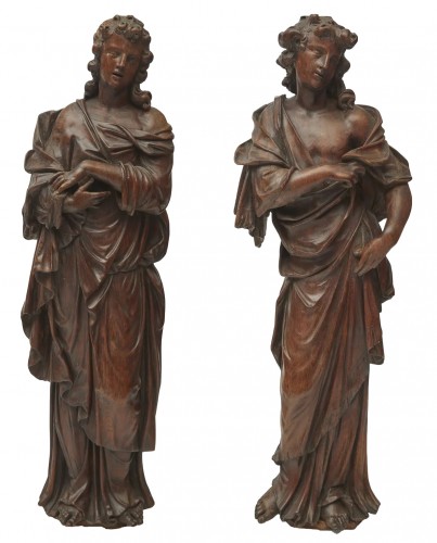Pair of angels, Mathieu van Beveren (1630-1691) and workshop