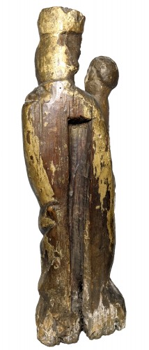 Sculpture Sculpture en Bois - Petite Vierge à l'Enfant, Autriche, probablement Salzbourg, vers 1500