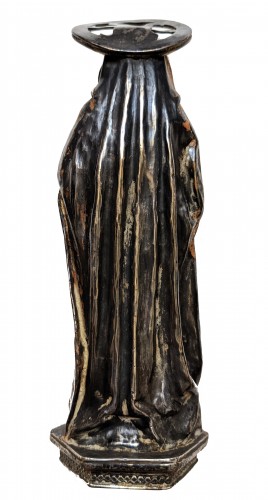 Vierge en argent repoussé, Finistère, XVIe siècle - La Sculpture Françoise