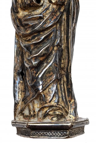 Vierge en argent repoussé, Finistère, XVIe siècle - Renaissance