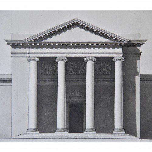 Paintings & Drawings  - Project of neo-classical facade, France around 1770-80