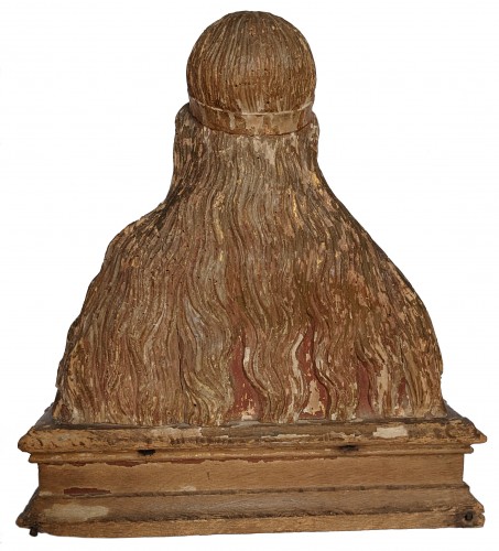Buste reliquaire de la Renaissance, Picardie ou Champagne - Sculpture Style Renaissance