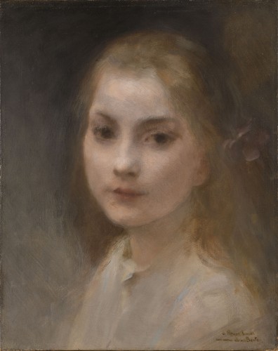BERTON, Armand (1854-1927) - Portrait de Madeleine Royer fille de Lionel Royer
