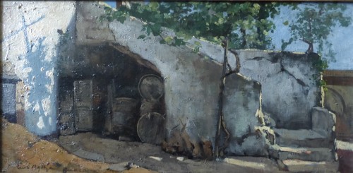 AGTHE, Curt (1862-1943) - Courtyard at Anacapri, 1894