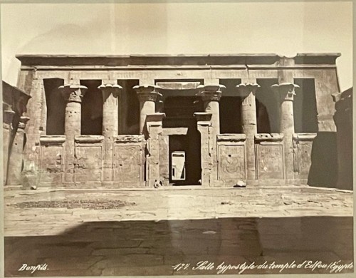 HOLZ, Albert (1884-1954) - Interior of an Egyptian temple, 1909 - 