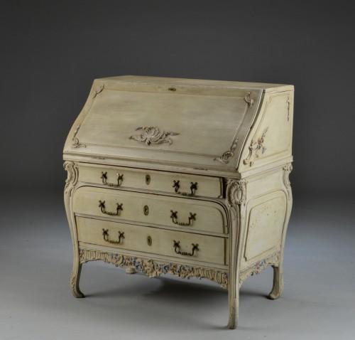Furniture  - Fall front secretary desk, Russian Rococo