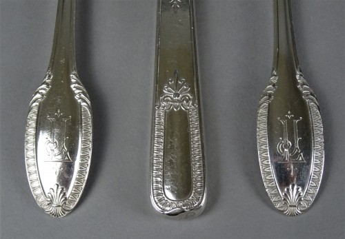 XXe siècle - E.Puiforcat et Tétard à Paris - Ménagère en argent de 144 pièces