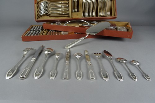 E.Puiforcat et Tétard à Paris - Ménagère en argent de 144 pièces - Art nouveau