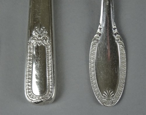 Antiquités - E.Puiforcat et Tétard à Paris - Ménagère en argent de 144 pièces