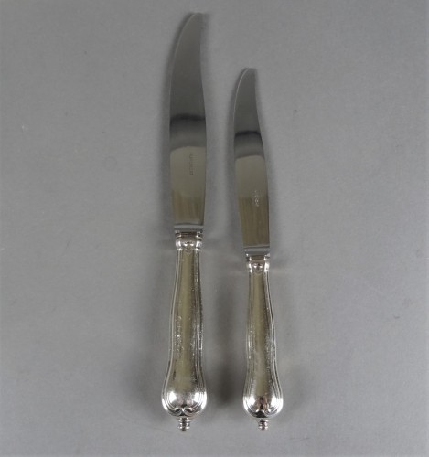 E.Puiforcat - 24 solid silver knives - 