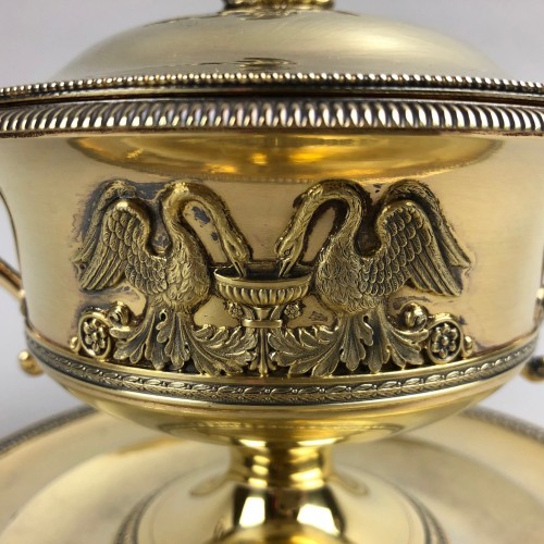 silverware & tableware  - Drageoir and its gilt display stand, Paris 1819 to 1838 by Garreau