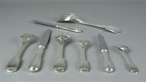 Christofle à Paris - Ménagère en argent de 75 pièces - Galerie Lassus