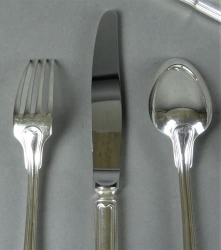 Christofle à Paris - Ménagère en argent de 75 pièces - Art nouveau
