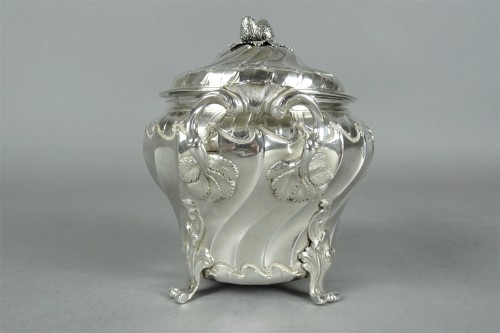 18th century silver sugar bowl - Louis XV