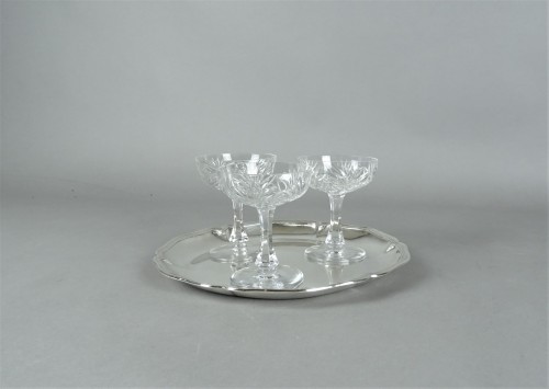 Louis XV silver platter - 