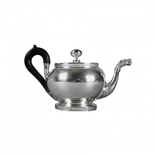 Solid silver teapot early 19th century - J.G Dutalis in Brussels