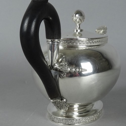silverware & tableware  - Solid silver teapot early 19th century - J.G Dutalis in Brussels