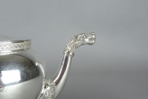 Restauration - Charles X - Solid silver teapot early 19th century - J.G Dutalis in Brussels