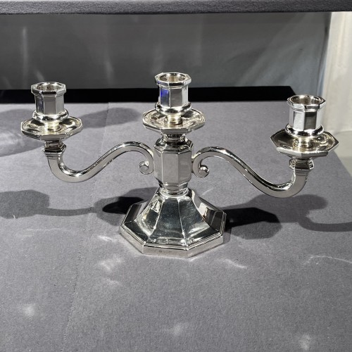 Bouts de table en argent massif, Art déco. Paris de 1922 à 1928 - Argenterie et Arts de la table Style Art Déco