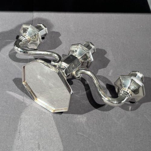 Bouts de table en argent massif, Art déco. Paris de 1922 à 1928 - Art Déco