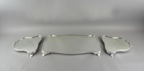 Art nouveau - Surtout de table en métal argenté vers 1880 - 1920