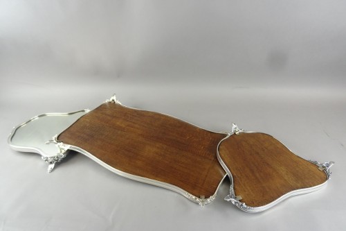 Antiquités - Surtout de table en métal argenté vers 1880 - 1920