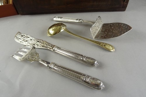 Argenterie et Arts de la table  - Ménagère en argent massif de 205 pièces par Boin-Taburet et Puiforcat à Paris