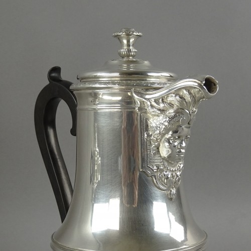 Service à thé et café, modèle aux continents - Christofle - Napoléon III