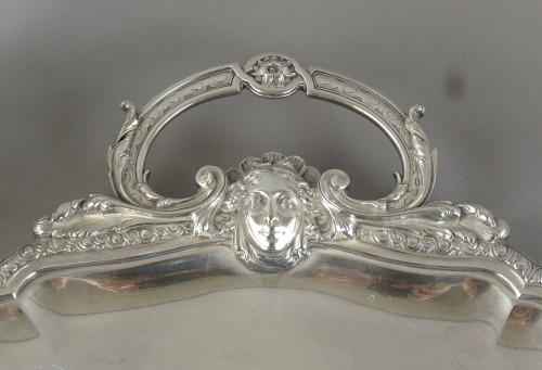 Antiquités - Service à thé et café, modèle aux continents - Christofle