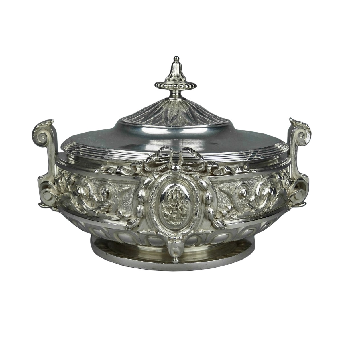Légumier En Argent Massif Orfèvre J Bonnet - 