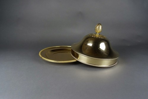 Une cloche et son plat en vermeil d'époque Empire - Galerie Lassus