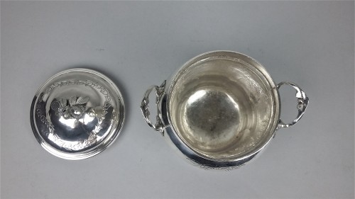 18th century - Sugar bowl in silver by Joseph Teissere, Marseille 1783