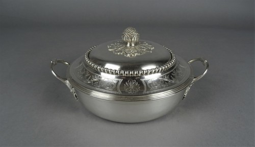 Louis XVI - Légumier en argent massif Louis XVI