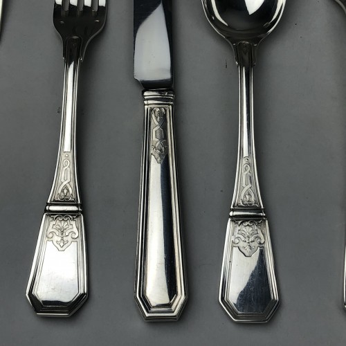 Tétard - Versailles menagere set of 148 pieces in solid silver - silverware & tableware Style 