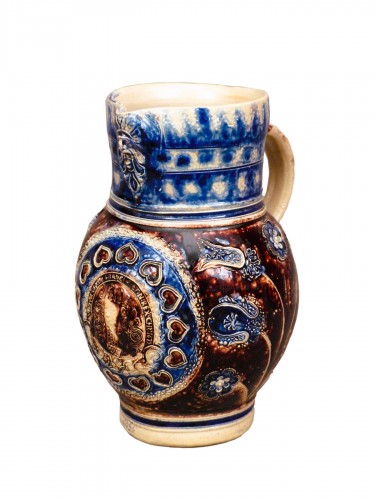 Westerwald stoneware jug dated 1679 "Treaty of Nijmegen"