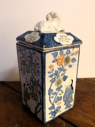 18th century Turin earthenware tea box - 