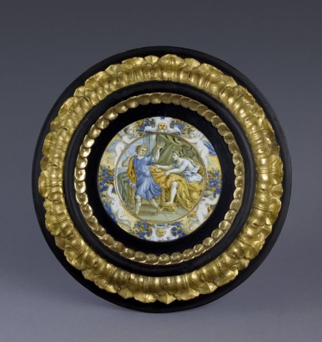 17th century Taglieré Castelli plate - Louis XIV