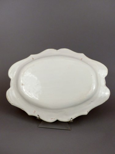18th century oval faience platter from Lyon - 
