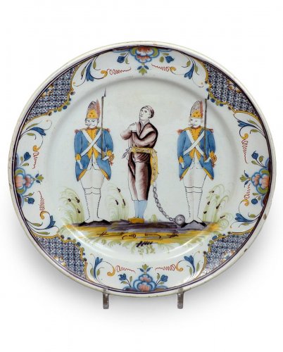 A rare 18th century Desvres platter